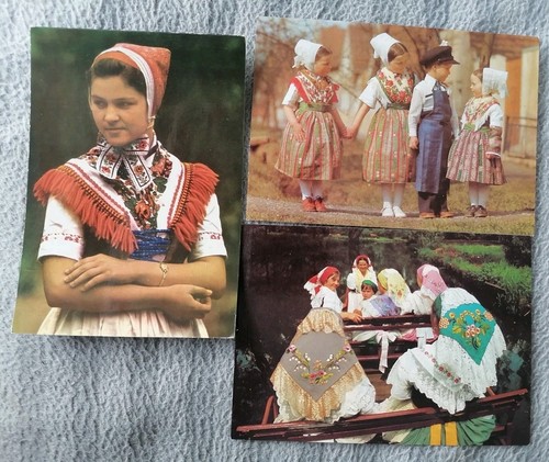 Farbe sorbische tracht - ak,