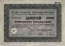 Grube Leopold AG 1933 Bitterfeld Holzweißig Goitzsche EXPO 100 RM Sachsen Anhalt