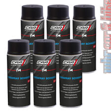 Farbspray Autolack schwarz matt 6x 400ml Car1 Motip Dupli Spraydose Decklack