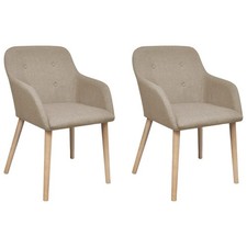 Esszimmerstühle 2 Stk. Beige