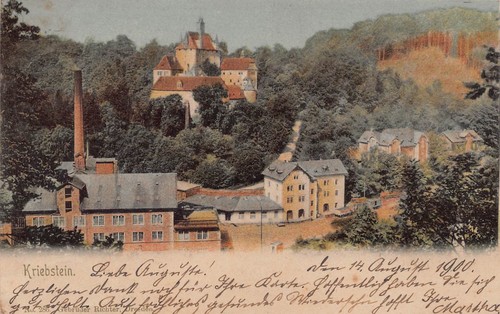 Burg kriebstein ansichtskarte - kriebstein,