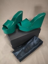 Damen Sandale Leder Keilabsatz