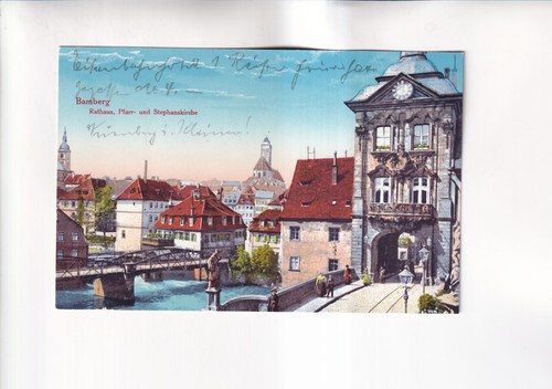 G1309 bamberg rathaus - ak,