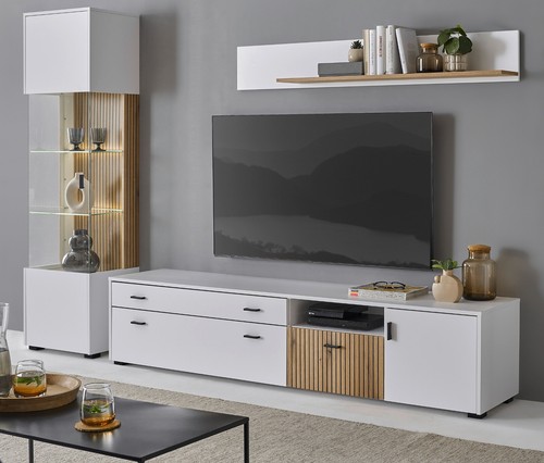 Wohnwand anbauwand schrank set - wohnwand,