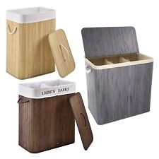 Wäschekorb Wäschesammler Wäschebox Bambus Wäschetonne Wäschesack Korb Juskys®