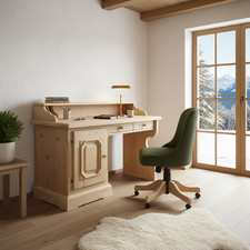 Voglauer Schreibtisch Sekretär Arbeitszimmer Büromöbel Holz braun Massivholz