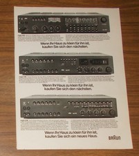 Seltene Werbung vintage BRAUN