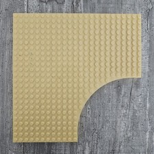 LEGO Platte beige 24x24 dick runder Ausschnitt Belville CITY original