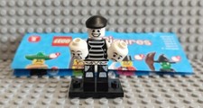 Lego® Minifigur 8684  Serie 2 - Mime Col025 - sehr gut Vollständig Mit Flyer
