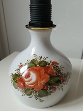 DDR Vintage AKA Lampe VEB Wohnraumleuchten Stadtilm BT Erfurt, Porzellan Lampenf