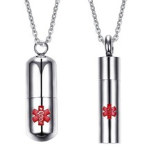 Halskette Asche Urne Anhänger