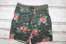 C&A Badehose L Badeshorts Bermuda Boardshorts Dehnbund Shorts Herren Blumen