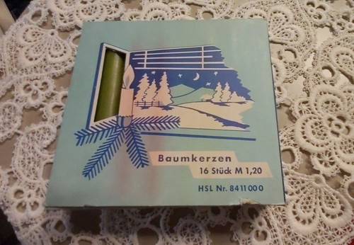 Packung ddr baumkerzen - packung, veb