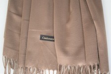 Basic CASHMERE Schal  lang + breit, mit Fransen, super weich, Top Farbauswahl