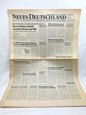 DDR Zeitung NEUES DEUTSCHLAND