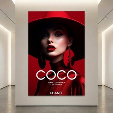 ✅ WANDBILD LUXUS COCO FRAU