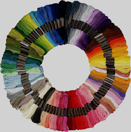 100 farben stickgarn - 100,