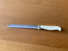 Tomaten-Käse-Messer mit Wellenschliff + Gabelspitz Silberband Solingen Vintage