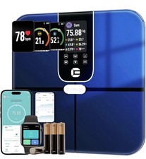 Lepulse Körperfettwaage 3.35'' TFT Großem Display Perensonwaage Digital 22 daten