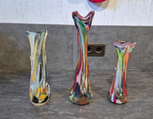 Murano style glas vasen - murano, vasen,3