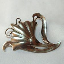 Extravagante Blüten Brosche 800 Silber old silver Brooch / BR 867