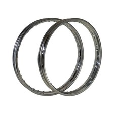 Miele Moped Mokick Chrom Felgen Satz 1,60 x 19 Zoll