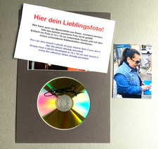 MARIANNE ROSENBERG In-person signed 24Ct Gold-CD/Passepartout 21x30 Autogramm