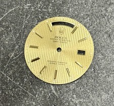 QUADRANTE ROLEX DAYDATE 18238 18038 ORIGINAL 100% LEINEN ZIFFERBLATT TRITIUM wie NEU