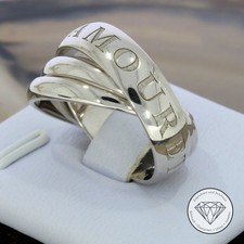 Wert 3.120,- Original Cartier Trinity Wickel Ring 750 Weiß Gold 18 Karat Gr.4...