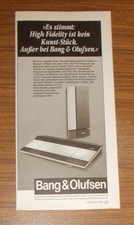 Seltene Werbung vintage Bang &