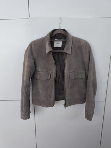 Mango echtleder wildlederjacke - mango,