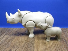 Nashorn mit Baby Tiere