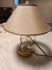 Nachttisch Lampe Nachtmann Leuchten-Design, beige/ gold/ Glas vintage