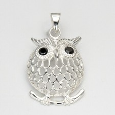 Eule Anhänger Synth. Zirkonia