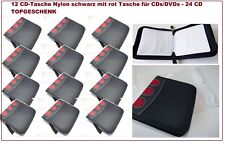 24 x CD Tasche Nylon  Tasche