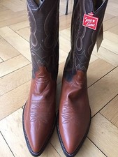 Neue Tony Lama Cowboy Western Stiefel Boots Leder orange/braun  US 12.5D EUR 46
