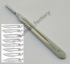 Skalpellgriff Nr. 4 + 3 Klingen Nach Wahl (18,19,20,21,22,23,24,25)