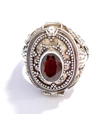 Silberring Giftring oval