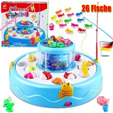 26-tlg Magnet Angelspiel Set Elektrisch Fischfang Spielzeug Kinder Wasserspiel