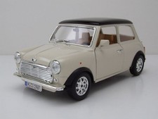 Mini Cooper 1969 beige schwarz Modellauto 1:18 Bburago