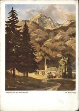 Kuenstlerkarte W. Hohenegg Nr. 0024 Bayrischzell Wende