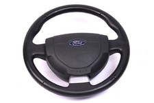 original Ford Fiesta V Fusion Lenkrad Leder Airbaglenkrad schwarz Sportlenkrad
