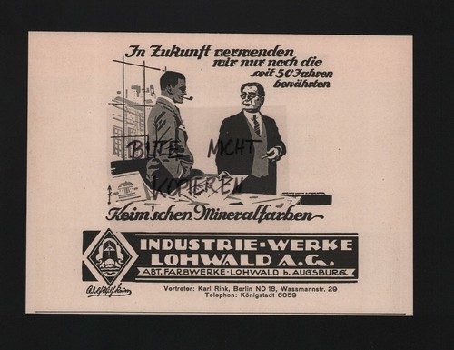 Lohwald werbung 1926 - lohwald,,