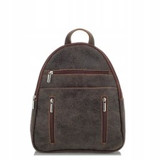Leder rucksack beige - leder,