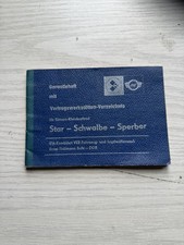 Simson Garantieheft Star Schwalbe Sperber – DDR – Original