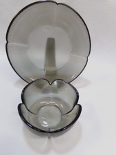 Rosenthal Studio-linie Glas "Form  ohne Namen" Teller u. Schale "Björn Wiinblad"