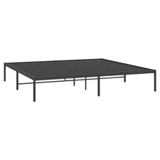 Bettgestell Metall Schwarz