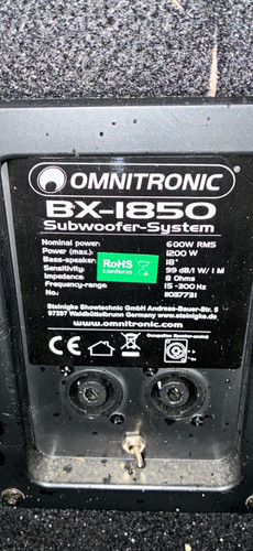Omnitronic 1850 - omnitronic, 18"
