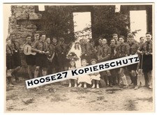 Foto Pimpfe Jugend Spielschar HJ Hochzeit Leiter Kunitzburg Jena 2.WK orig. 0500