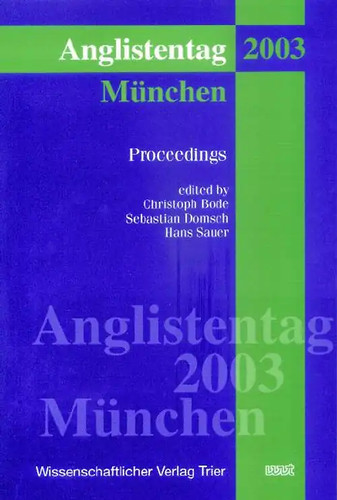 Anglistentag proceedings of - anglistentag.,